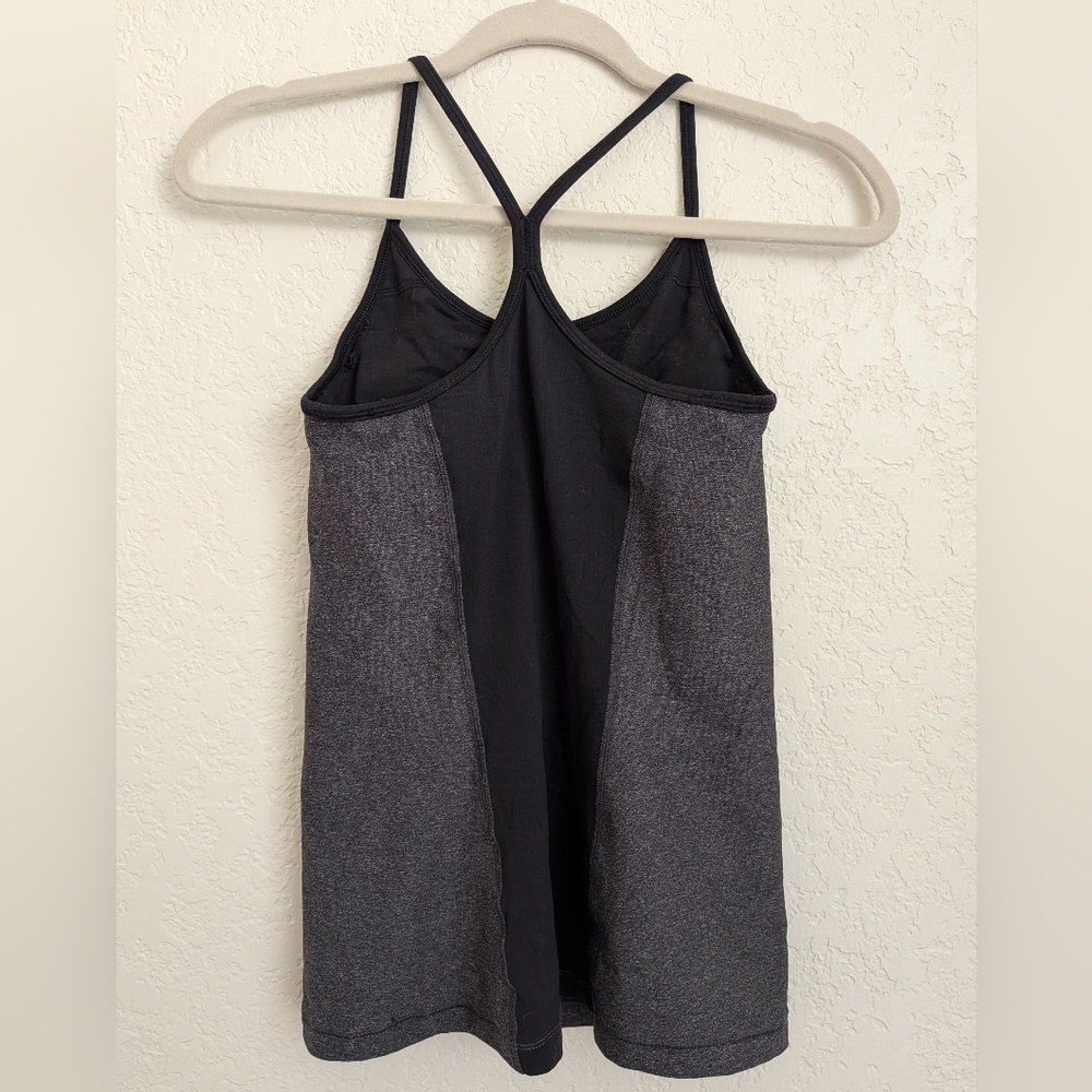 Nike Dri-FIT Black and Gray Athletic Razerback Tank